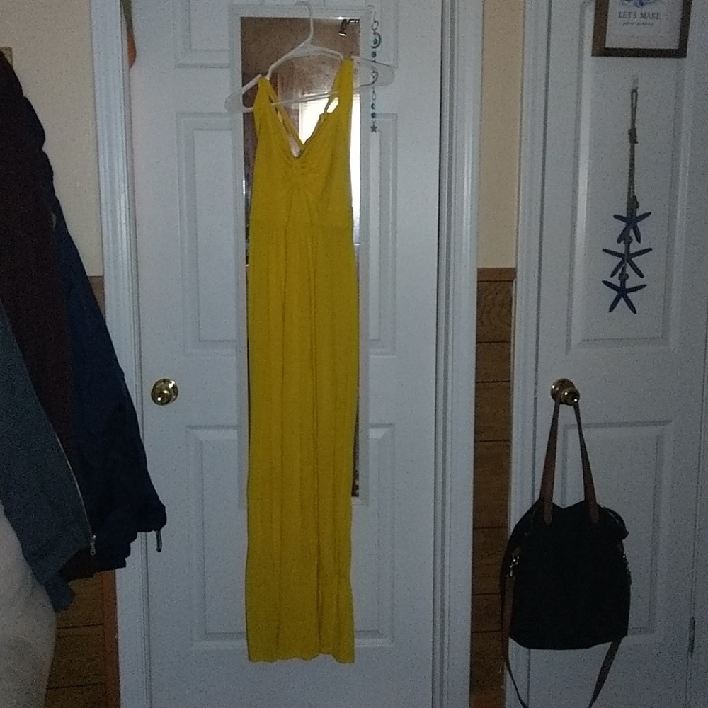 Miss Tina Yellow Maxi Dress